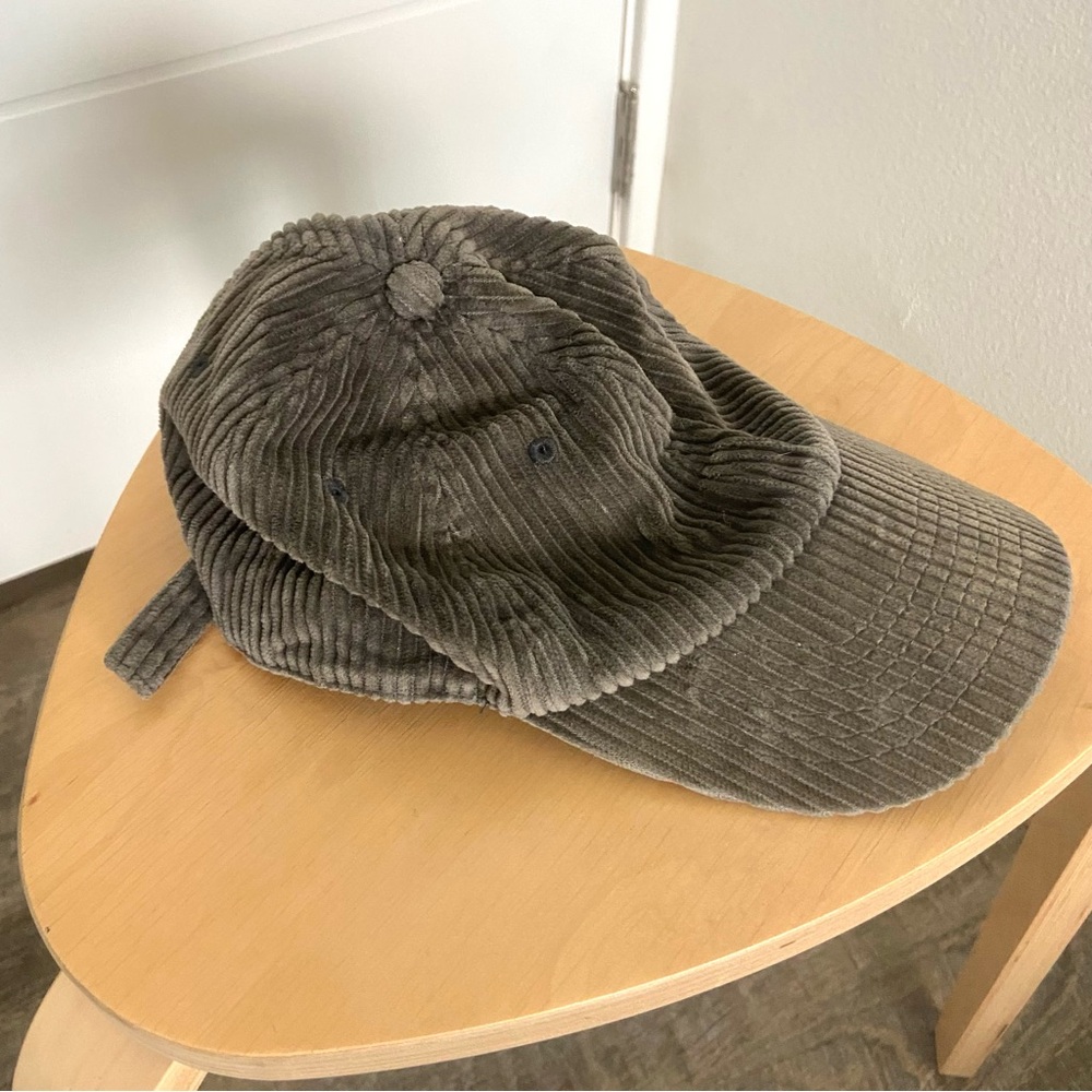 Urban Outfitters Light Gray Corduroy Hat Baseball Cap